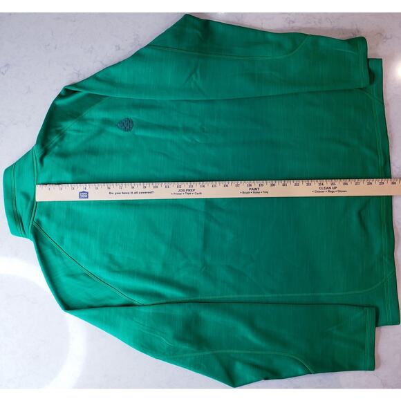 STIO Men's Size XL 1/2 Zip LS Pullover Micro Fleece Lined Green *Flaw* - Picture 13 of 14
